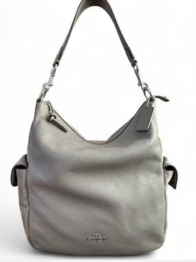 COACH Pennie Shoulder Bag in Heather Gray | Hobo Slouch Style | FC1522 | EUC